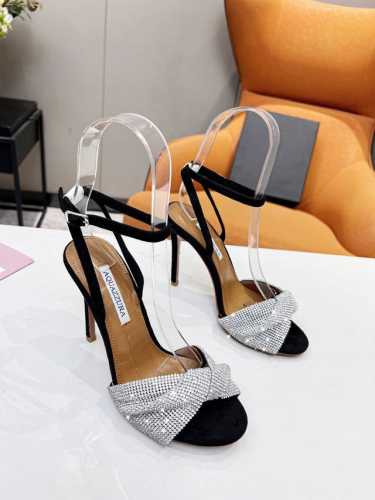 AQUAZZURA 菠萝｜ 222 Aquazzuea高跟真丝设计，时尚新潮，真丝属于女人的独特品味，优雅的代表，无论搭配裙子,OL职场套装，晚装都吼得住，让你