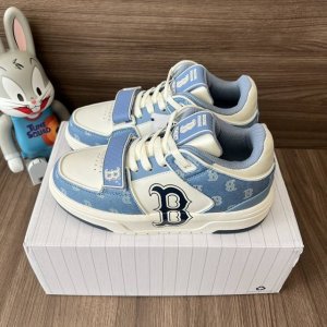 顶级版本Mlb Chunky Liner Classic Monogram防滑耐磨中帮板鞋男女同款蓝白。 码数：35-45码 编码: 3Asxcdn3N-43B