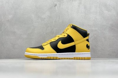 400 現貨 终端放店 S2 Nk Dunk High 舒适百搭防滑耐磨高帮板鞋 黄黑色 独家原厂航空铝磨具打磨大底 鞋头坡度极致还原 原盒原配 圈内天花板工艺