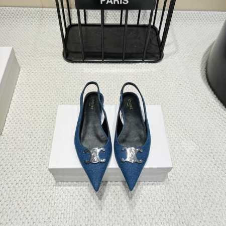出厂： 高版本 Celine 2025Vs夏季 尖头后空单鞋 夏季季搭配袜子，简直绝绝子了复古的点上带上了满分时髦感颜值绝原版购入开发，依旧最高输出，还原原版定 - 点击图像关闭