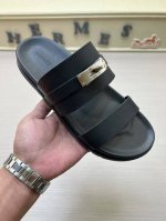 Hermes爱马仕 官网最新专柜同步新款Oran真皮面H拖鞋 巴黎原版飞回正品开模完美打造最高品质 诚意巨献，可随意进出专柜鞋面采用原版定制牛皮。多色可选。进口