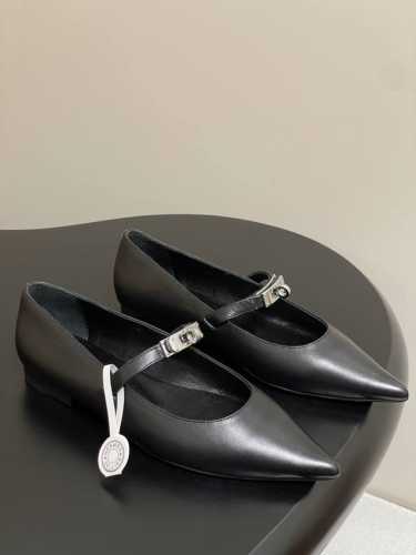 平底 -高跟 -顶级品质 hermes 爱马仕 H家25S早春新款 Kelly扣芭蕾舞鞋玛丽珍平底单鞋 Kiara系列尖头猫跟高跟鞋 尖头设计经典且时尚 能够在