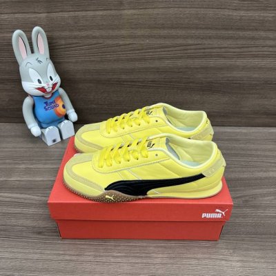 顶级版本puma Bella Ut 时尚百搭舒适薄底鞋 防滑耐磨 低帮 生活休闲鞋男女同款黄黑色。 货号: 402186-05 包装:全套得物配件加固飞机盒包装