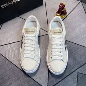 Emporio Ar阿玛尼，2024最新品，，超级有范儿的一款休闲鞋！精选头层小牛皮水洗羊里鞋舌精致工艺图案装饰logo，上脚帅气十足，码数：38-44 45定