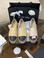 冲量价: P350 Chane* Espadrilles 厚底烟胶渔夫鞋 小香经典版型！独家代购原版一比一品质！Hk海港城原版购入全程直播，原版一比一开发，绝对