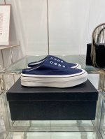 顶级品质 小香25Fw隐藏中古款帆布鞋 半拖款 Vintage感满满 中古复刻款 帆布鞋适配春夏 黑白拼接就很Chanel 配合袜子就很复古学院的感觉 码数 3