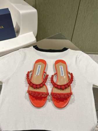 Aquazzur* 菠萝早春专柜新品仙女时装鞋系列，大量上新同步官网全系列均可定制龙年主打一个火爆，全网各大网红纷纷开秀，绝美的穿搭系列！ ★★★★★ 鞋面 原 - 点击图像关闭