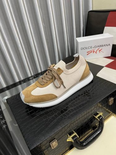 调工厂P价 男装男鞋 运动原单 Dolce&Gabbanadg高端男士运动休闲鞋。顶级专柜原单货。 原版进口牛皮 多种材质拼接设计进口牛皮内里 牛皮垫脚原版Tp