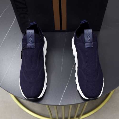 出厂价Pp： Zegna 杰尼亚 -高端品质 原单 飞织鞋系列 -鞋面：品牌高端羊绒飞织面、注塑品牌鸡眼 -内里：原版透气网布 -大底：原版Tpu发泡 成型大底