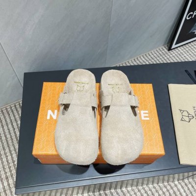 出厂: 独家顶级版本 nakedwolf*25Vs夏季最新休闲鞋系列 圆头厚底半拖鞋 nakedwolf*E 耐德 沃夫是一家伦敦时装设计师品牌 狼头的知名标识