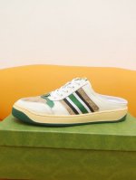 工厂价： 官网爆款gucci 古奇 高版本～”青年半拖 凉鞋 运动休闲 男士2020专柜同步发售，意大利进口原版牛皮 羊皮内里 拒绝脱色磨脚 ，原单品质 超舒服
