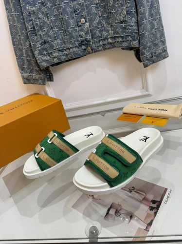男加10Lv 路易威登 25 2025春夏新品 顶级版本 专柜主打最新款Lv 拖鞋 硬货上新 Bs代购级别！高级感十足！国内外博主刷爆的一款，复古又时髦 上脚美