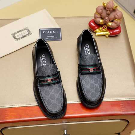 工厂价 古驰 Gucci 官网男士商务正装皮鞋更新香港专柜同步新款完全一比一复刻出货专柜品质零差距0外均采用进口牛皮配原版五金扣皮内里制作，色，配码 38-45 - 点击图像关闭