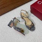 gu*Ci经典凉鞋 鞋面羊皮 定制Gg材料 羊皮内里及垫脚 真皮大底 6.5Cm和9.5Cm2种选择 默认图片跟高6.5Cm 需要9.5Cm跟高请备注 码数 3