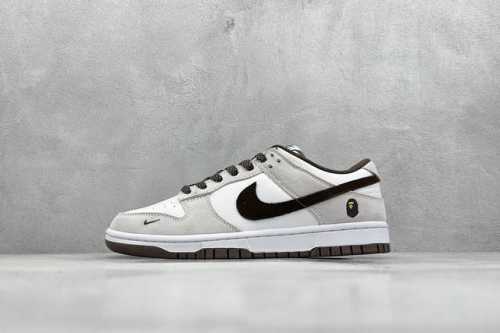 400 現貨 终端放店 Xc版 Nk Sb Dunk Low Bape系列-猪八棕勾 周年高端定制 低帮休闲板鞋 #定制鞋盒 大厂纯原品质出货 超高清洁度 皮料