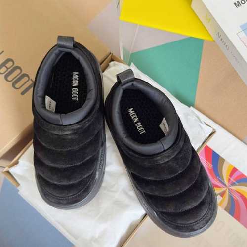 顶级版本：女款 Moon Boot最新24秋冬新款PARK SOFT系列 毛毛虫 厚底 休闲鞋 一脚蹬 雪地靴 棉靴 原版购入开发 做货 这款Park Soft