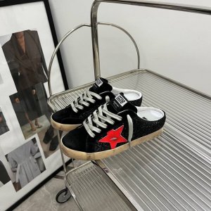 长期做货.订单询价 黑亮片红星半拖情侣款# Golden Goose Deluxe Brand 夏季新款Ggdb 半拖小脏鞋 snerkers系列鞋面原版定制牛