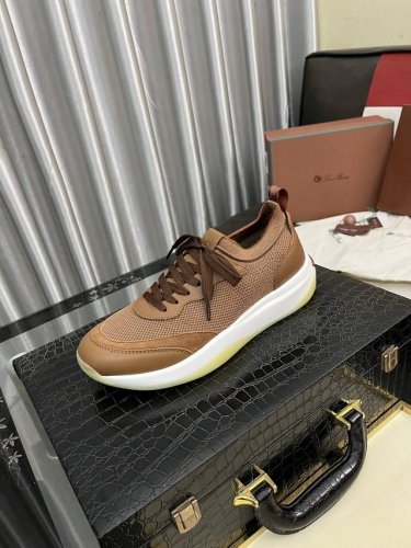 出厂价Pp： Loro Piana 诺优翩雅 Lp 经典款休闲鞋，男士系带休闲鞋运动鞋，高品质轻便舒适面料，户外休闲均可，配色年轻又有活力，鞋面意大利进口鹿皮，