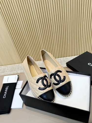 Chane* 24C春季新品 Espadrilles 渔夫鞋 小香经典版型！独家代购原版一比一品质！HK海港城原版购入全程直播，原版一比一开 呢子皮款 细节剖析