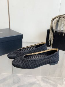 橙子出厂价p chanel 香奈儿 春夏新款 编织浅口平底单鞋 芭蕾舞鞋 懒人鞋 鞋面 手工编织 码数 36-42