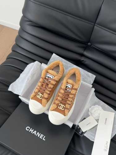 Chanel 24P新款大头饼干鞋 原版开发顶级版本 鞋面正品一致 内里羊皮 TPU大底 非普通版本橡胶大底 Size:35-39 其他码数定做