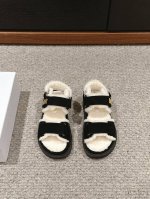 顶级品质 dior fw24 new arrival～ CD家2024秋冬决绝子毛拖鞋 原版黑色36 1，拆卸拷贝 简约随性时髦～舒适保暖，绝绝子单品！ 顶级精