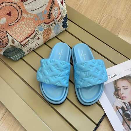出厂 Louis Vuitton 路易威登专柜 顶级首发 八色发售 Lv印花魔术贴拖鞋 官网同步 时尚穿搭 明星同款 原标 原盒 正确版本 定制印花鞋面 内里真 - 点击图像关闭