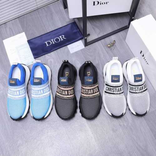 商品商标：Dior 迪奥 休闲鞋 正码码数: 38-44 商品材料：精选牛皮拼接透气网面 网内里 原版大底