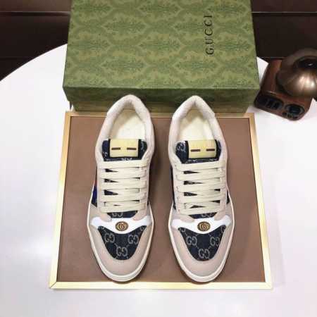工厂批 Gucci 古奇 高端新款限定款情侣小脏鞋！材料均为定制，超级好看，进口电绣工艺，请各位看清细节认准品质，独家开模大底，高品质请随意对比！全新包装升级！ - 点击图像关闭
