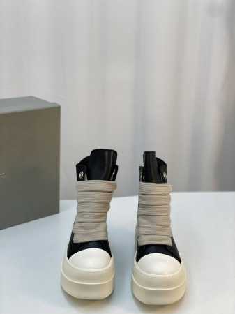 厚底 超酷潮鞋 机车靴 Rick Owens-24FW 厚底 RO 系列 帆布系列 高品质 男款10 黑色帆布 Rick Owens 到2024至今的大热款 懂 - 点击图像关闭