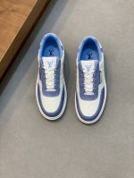 L 新品男士高端休闲运动鞋 选用进口头层牛皮丝印品牌Lougou 原版超轻Tpu大底 耐磨舒适 Monogram Lougou点缀橡胶外底 透气网布内里 百搭经