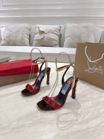 独家顶级版 原版盒 Christian Louboutin 2025S原版做货重工Cl漫威联名限定新款高跟鞋 材质：头层高光小牛皮 内里：粒面珠光羊皮里 大底：