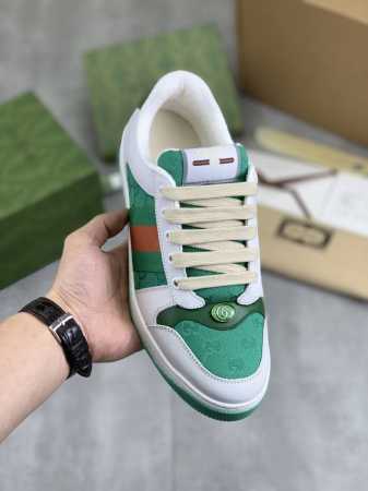 工厂P价P 实价 高品质 Gucci 升级版Gg系列做旧休闲小脏鞋走秀款原版开发高版本 原版开模金属双G Gucci原版纹织带 专属擦色牛皮面料，原版毛巾布里细 - 点击图像关闭