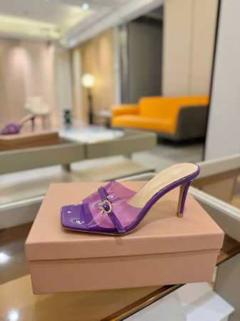价格P： {半拖} 吉安维托 罗西 Gianvito Rossi Eiko Stiletto，轻松移动。这款 Gianvito Rossi 拖鞋采用配有精致的胶 - 点击图像关闭