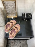 出厂价 顶级 品质2024K厚底魔术贴凉鞋 混种羊皮面 进口保暖羊反绒内里 垫脚 水台1比1开模 原版私家开模轻量化发泡大底 SIZE：35-41 41定做不退