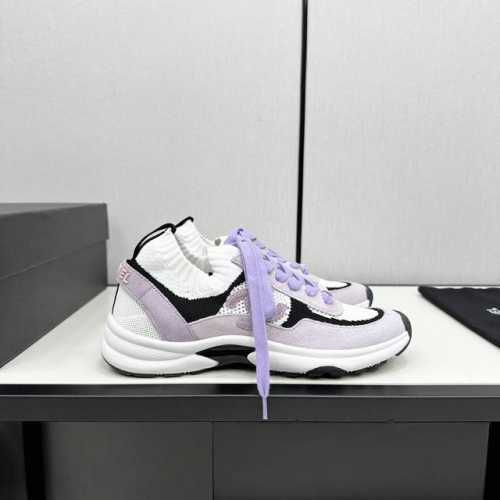 顶级版本 35-40 41 42定做不退换 小香C家SS早春新款粉色方格毛呢绿色毛呢拼接休闲运动鞋 Chan*l经典款又玩出了新花样 新一季的休闲鞋配色都很好看