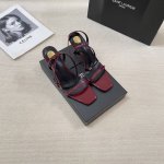 橙子出厂价p saint Laurent 圣罗兰 Ysl初夏新款 金跟一字带方头高跟凉鞋 高跟鞋 跟高 7Cm 9Cm 码数 35-40