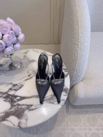 出厂价Pp P360 Saint Lauren* Ysl 杨树林新款水钻尖头高跟鞋 小姐姐的美丽尤物高跟鞋 优雅迷人性感 女人味十足 鞋面真丝进口A级水钻 内里