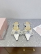 Mach & Mach 25Ss春夏新款 蝴蝶结 珍珠 高跟鞋系列鞋 又美又嗲、珍珠蝴蝶结加缠绕式设计让你在人群中一眼出挑 搭配任何一件Blingbling的仙