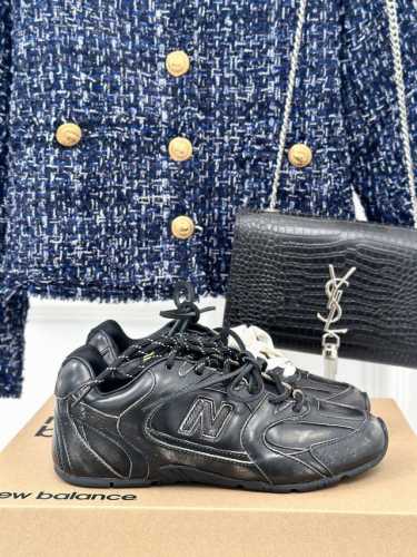 牛反绒 牛皮 男码＋10Miumiu x New Balance NB联名款 复古休闲德训鞋阿甘鞋运动鞋网红博主火爆追捧 时装周走秀场曝光非常留行的美拉德配色平