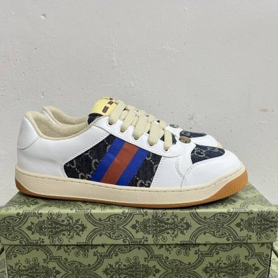 橙子出厂价p 跑量主推款 Gucci 古驰小脏鞋系列 经典原型复古百搭做旧老爹板鞋 复古学院风 怀旧版 原装意大利进口 全套包装 广东代工出品 原档原标原盒 随
