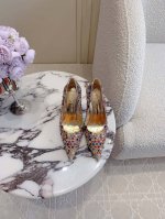 出厂价 Ren* Caovill*重工水晶宝石婚鞋系列 bling bling精致逼人 堪称工艺品 面料进口金属丝编织电绣配珠光羊皮面 垫脚羊皮 意大利真皮大底
