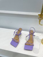Bv春夏 性感链条凉鞋 薰衣草紫 鬼才设计师Daniellee把Bv变的那么 马卡龙色系凉鞋简直不要太太太太太太好看啊啊 方头的设计真的是谁穿谁爱9Cm的鞋跟完