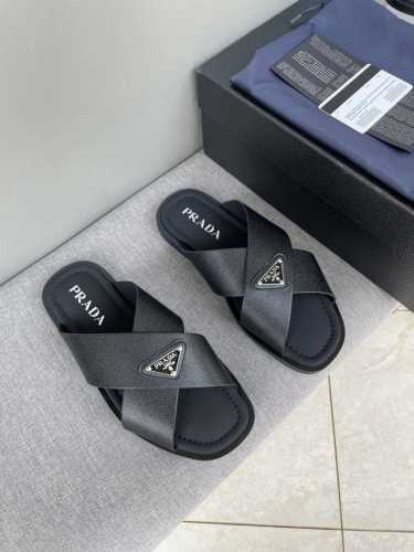 原单品质 Prada普拉达经典款 凉鞋 牛皮垫脚 黑色 39-44齐码现货