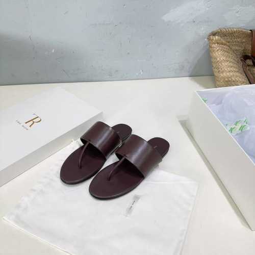 高品质出厂 ！小众潮牌The Row 25夏季新款小众极简真皮夹趾凉鞋平底、高跟人字拖鞋！ 原单品质版，购入Zp一致做货，整双鞋子从皮料、鞋底、格位楦型，都绝对