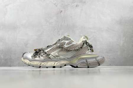 代购版 Balenciaga巴黎世家 3Xl 灰银 童心锁 货号 825622 W3Xpl 9182 尺码 35 36 37 38 39 40 41 42 43 - 点击图像关闭