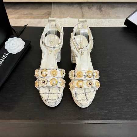 Chanel 25A高级手工坊系列 新款抢先发售 今年春夏必爆单品 原版开发 私模五金 原版大底 鞋面牛皮 妮布 内里羊皮 Size:35-39 其他码数定 - 点击图像关闭