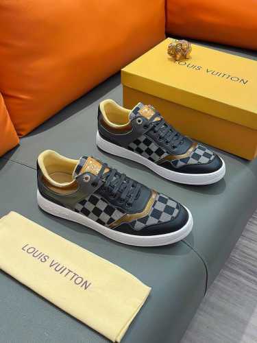 商品名称：Louis Vuitton 路易 威登 正规码数: 38-44 休闲鞋 商品材料：精选 牛皮鞋面，柔软羊皮内里；原厂大底。