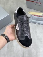 工厂p价p 实价 官网爆款上市 潮牌 普拉达prada 主推爆款 前卫百搭时尚男鞋私版开模 牛皮面拼接1 1..时尚干脆 原版进口牛皮内里牛皮垫脚 大气个性更潮