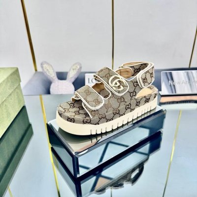 上新啦 gucci2025官网新款魔术贴厚底凉鞋整双鞋子采购Zp开发打造 全部定制材料 独家开模大底 细节全部对版出货 连包装也做到跟正品一样 码数:女35-4